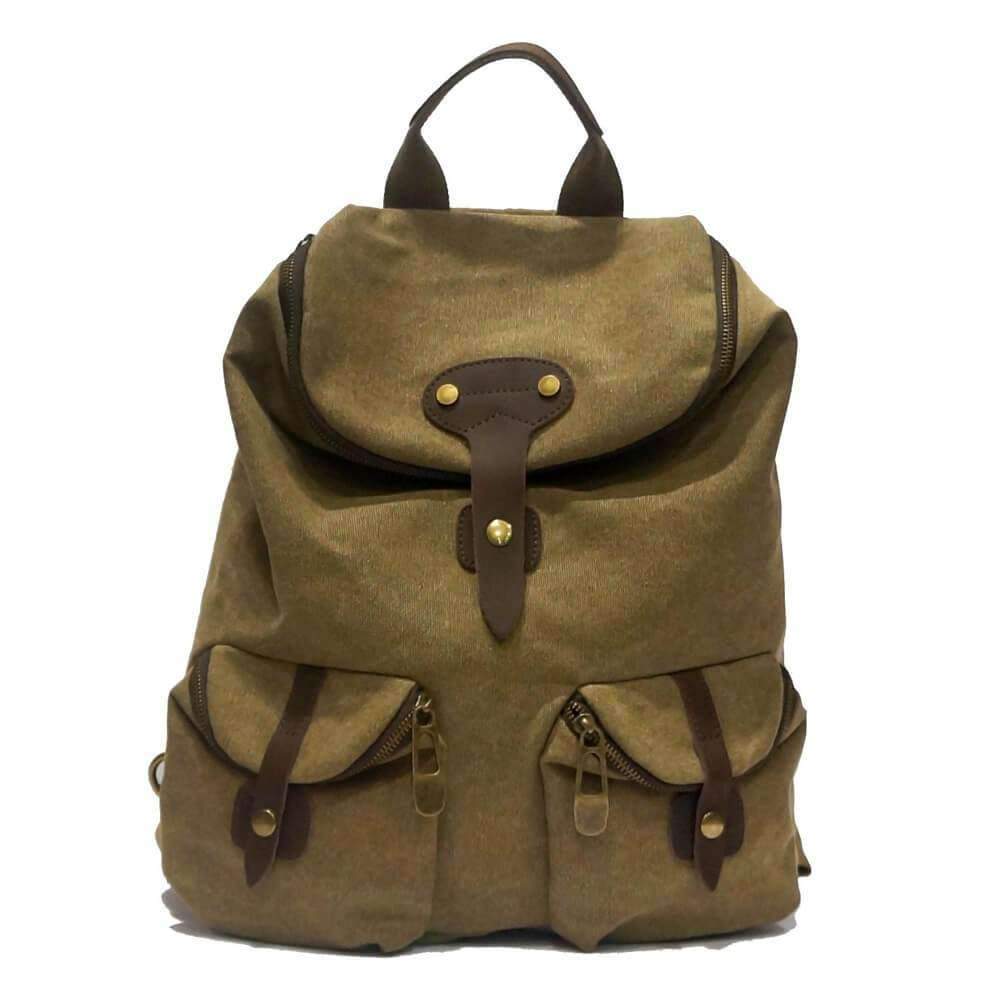ZEDE PARIS - Wholesale Backpack - Women's - SAINT-PAUL - Canvas and leather backpack40