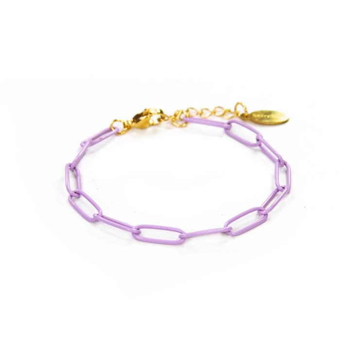 Savvy Bling - Wholesale Link & Chain Bracelet - Enamel 16+ Colors paperclip chain link bracelet25