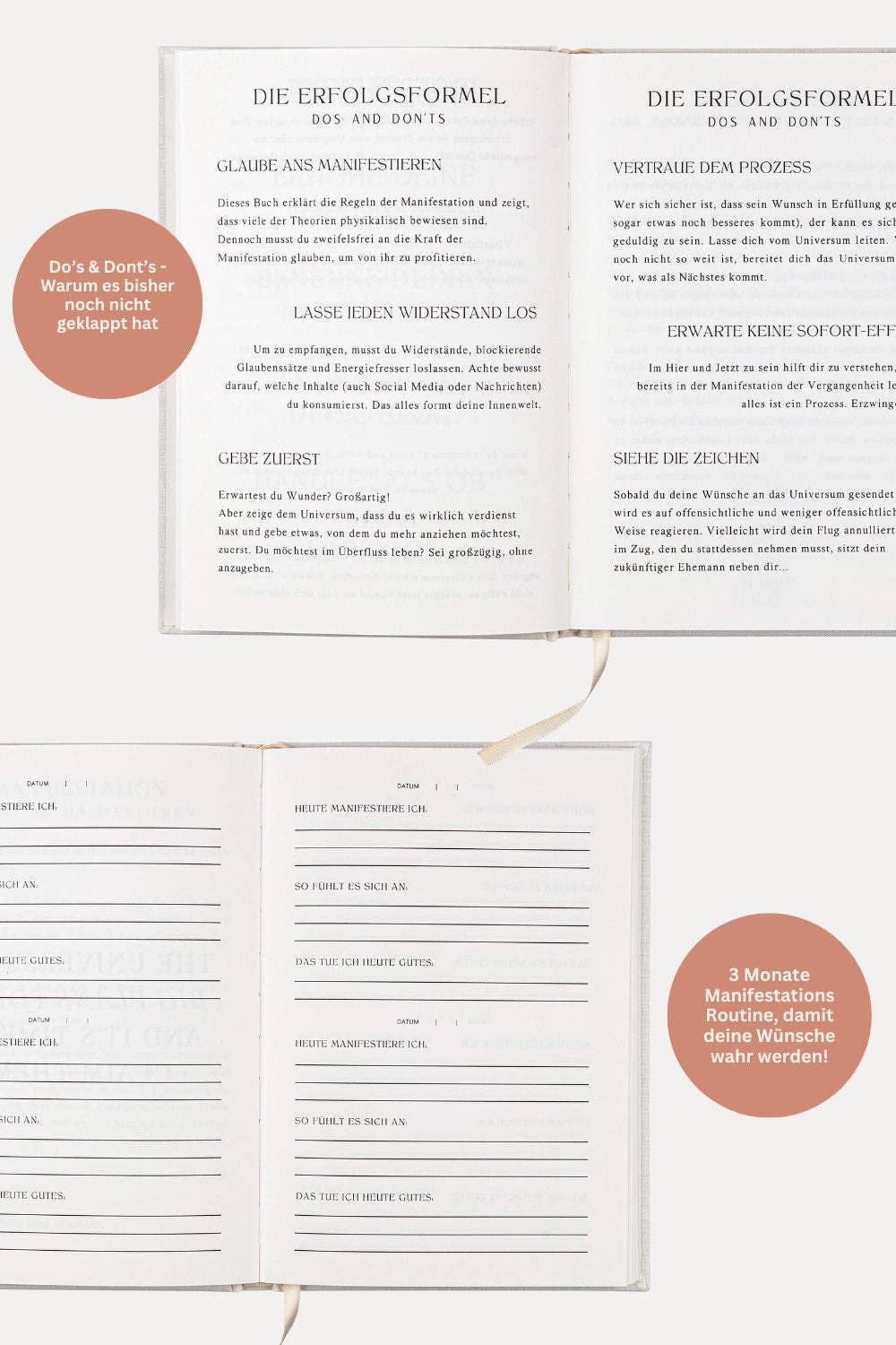 sand THE LIFE BARN Manifestation Journal English for wholesale on Faire9