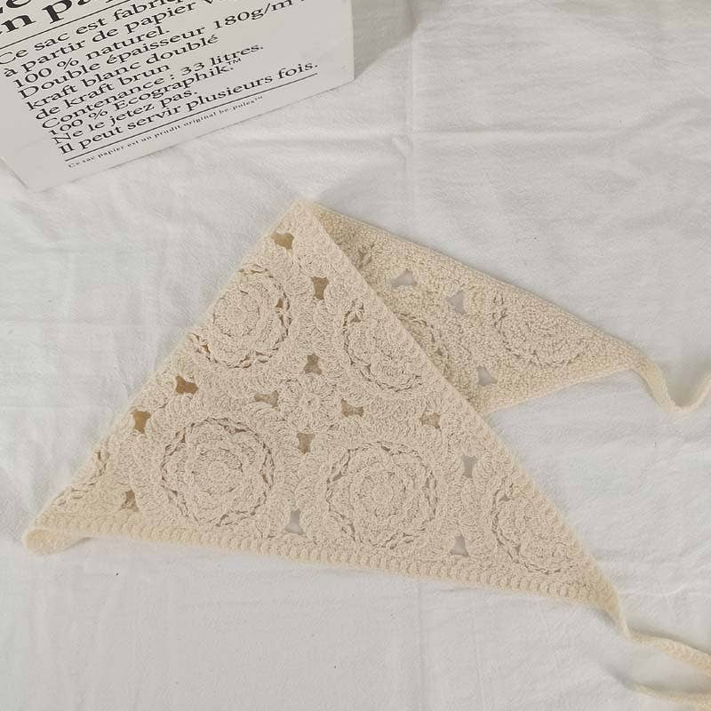 MKS America - Wholesale Bandana - Women's - Cherry Strawberry Floral checkered Crochet Bandana -56colors21