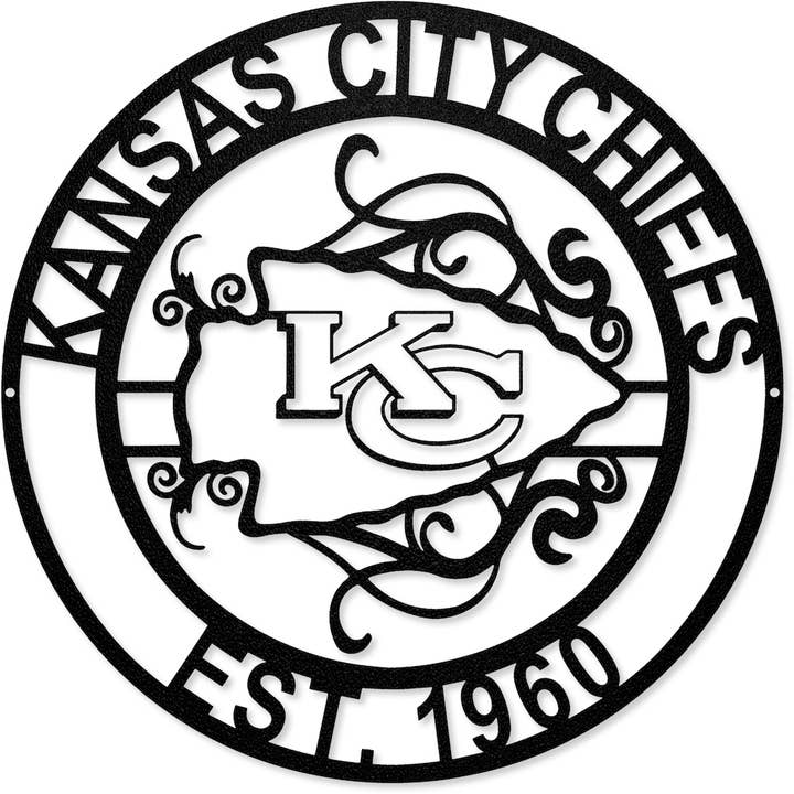 Party Animal, Inc. - Wholesale Sign - Kansas City Chiefs Laser Cut Metal Sign