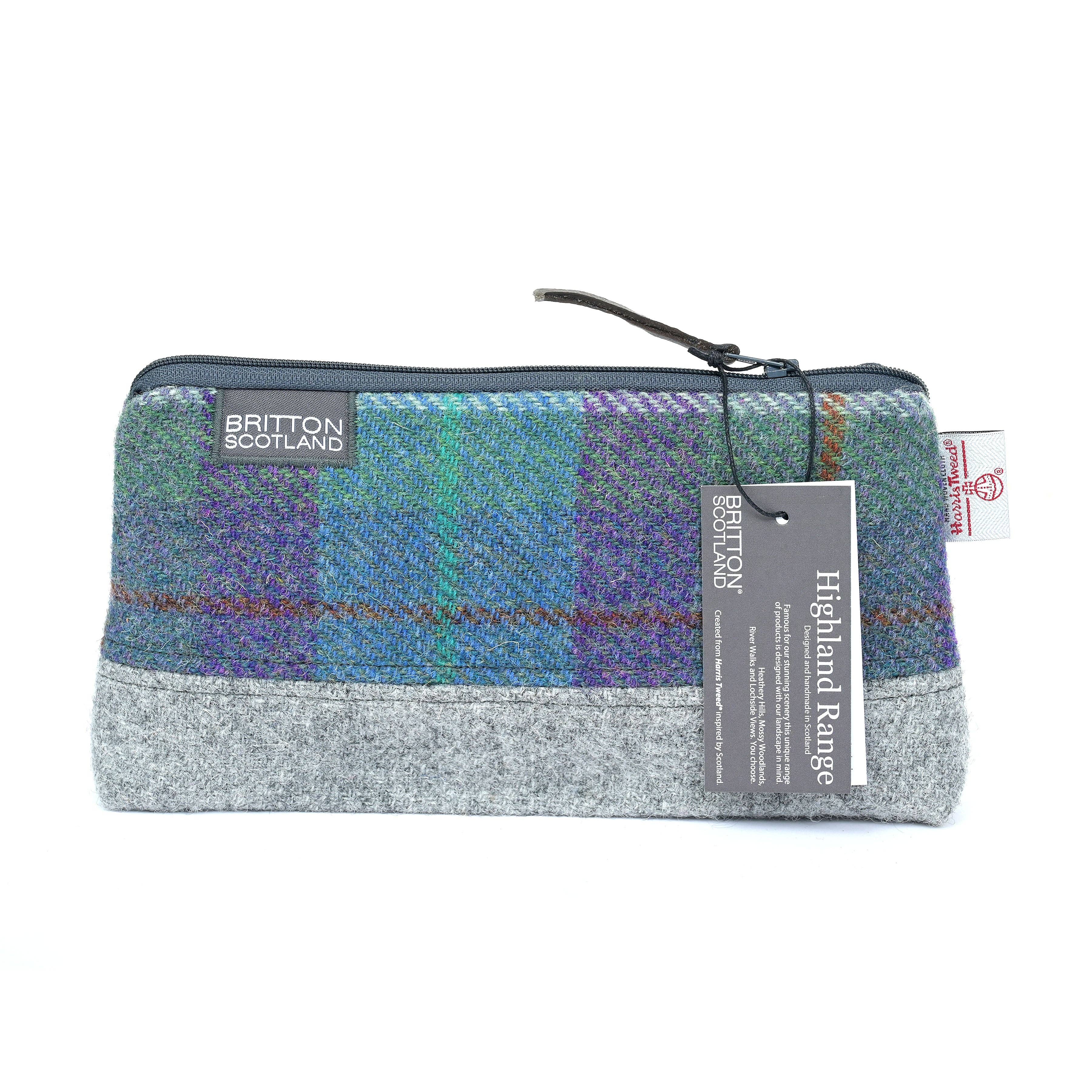 Amy Britton Harris Tweed Products - Wholesale Makeup/Cosmetic Bag - Highland Range Harris Tweed® Wash Bag0