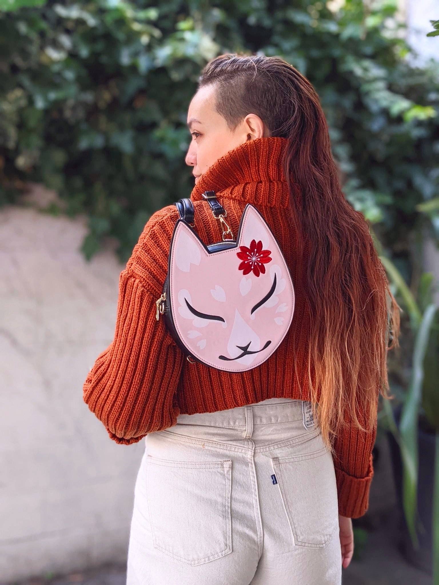 Yoshi Yoshitani LLC - Wholesale Crossbody Bag - Women's - Kitsune Convertible Bag : Pink4