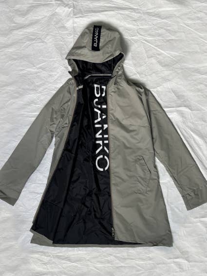 Chaqueta premium blanca Iris 3/4 para venta al por mayor de Bjanko Milano