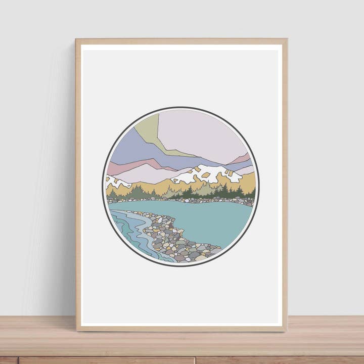 Clearwaters | Vertical Coastal Art Print for wholesale by Curate Paper Co.