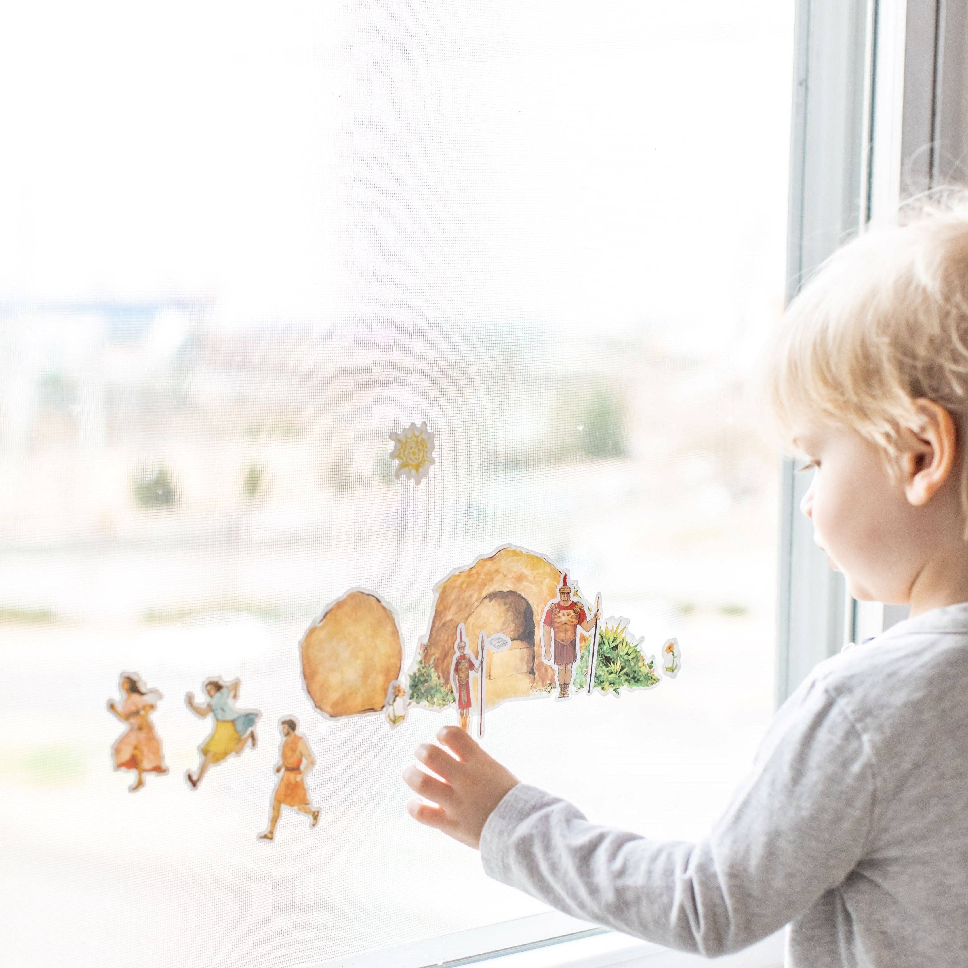 Sock Religious – wholesale Wall decor – Kids & Baby – Empty Tomb Cling Set1