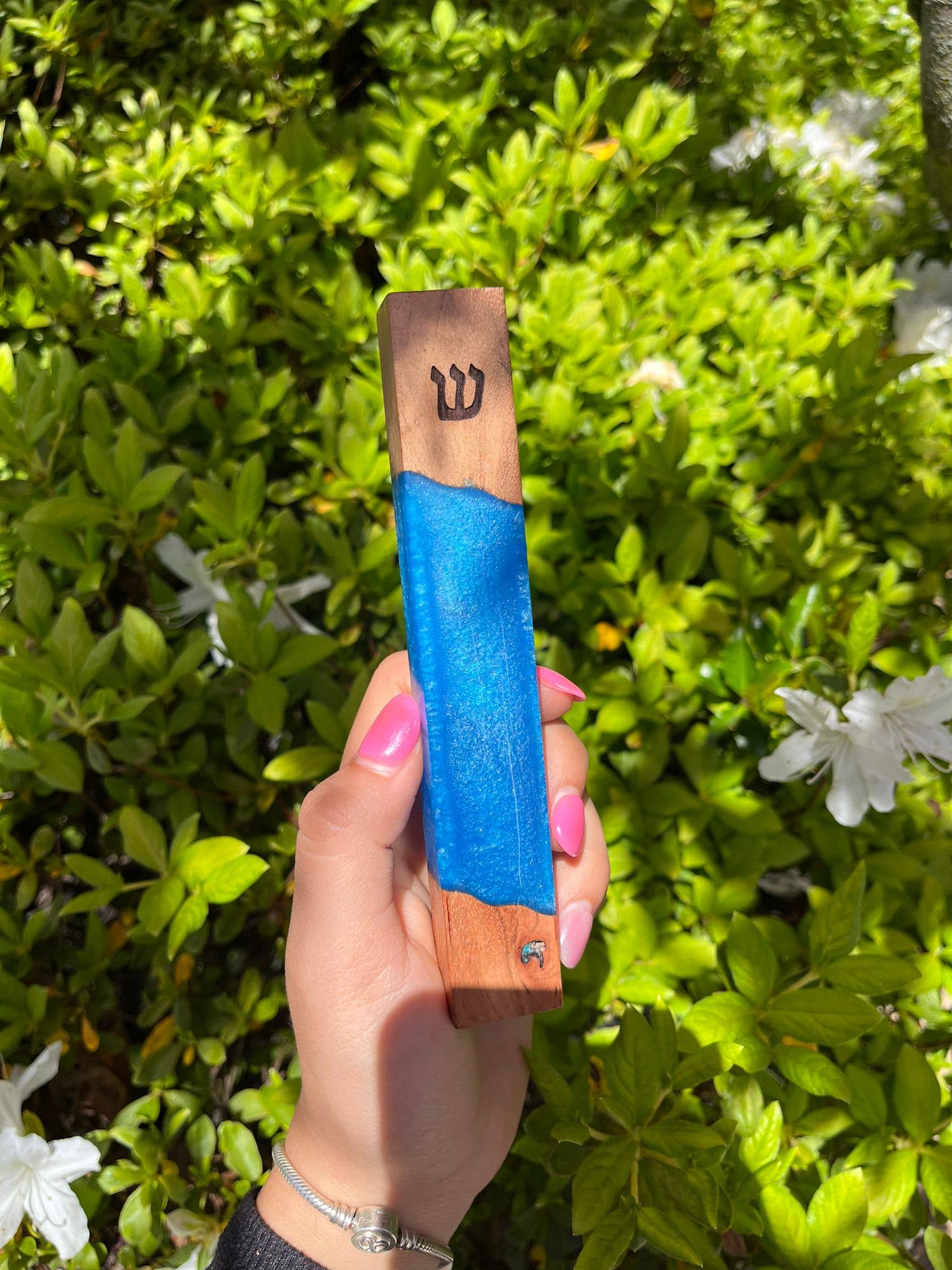 A&S Mezuzot - Wholesale Retailer Sample - Home Decor - Resin BLUE1