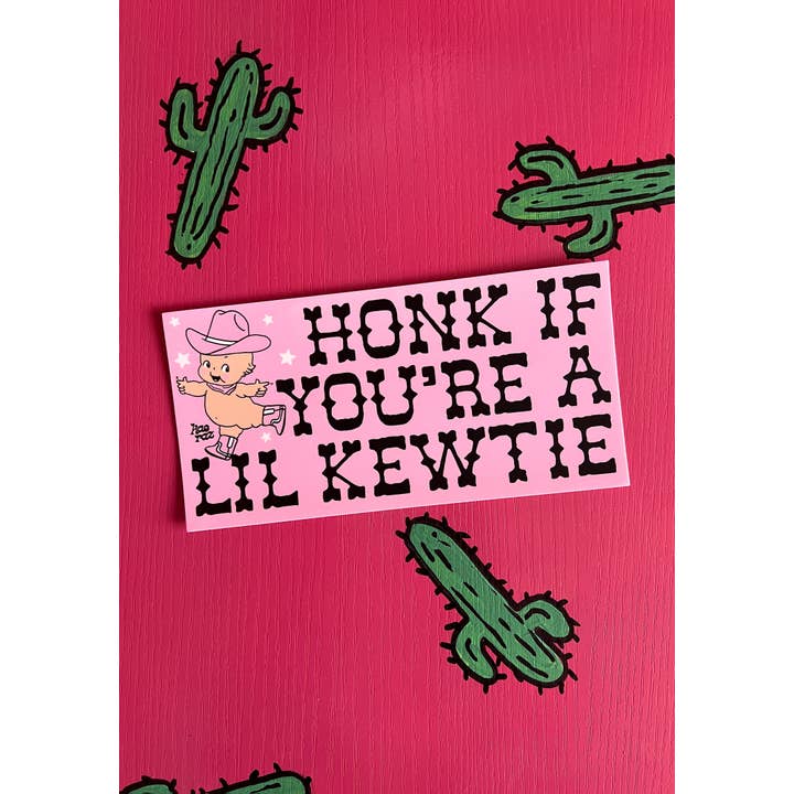 kaeraz – wholesale Sticker – Cowpoke Kewtie Bumper Sticker3