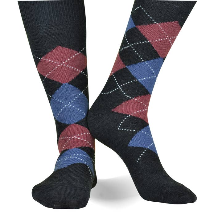 ELL & Atty - Wholesale Socks - Men's - Superwash Merino Wool - Argyle5