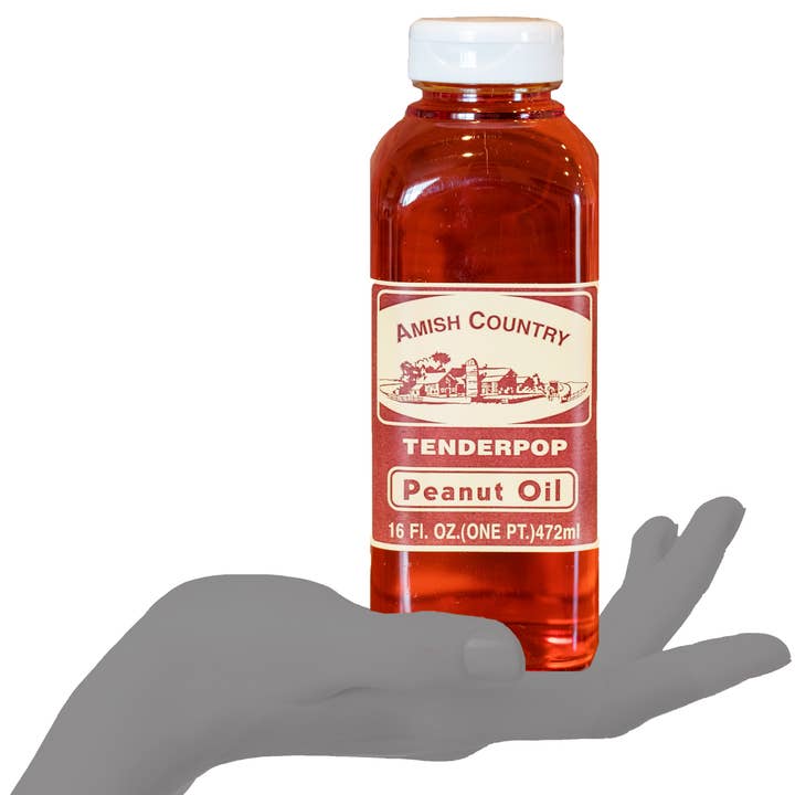Amish Country Popcorn – wholesale Cooking oil – 16oz. Bottle of Peanut Oil