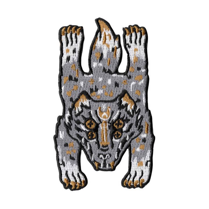 Flat Wolf Patch for wholesale by 1% Talent