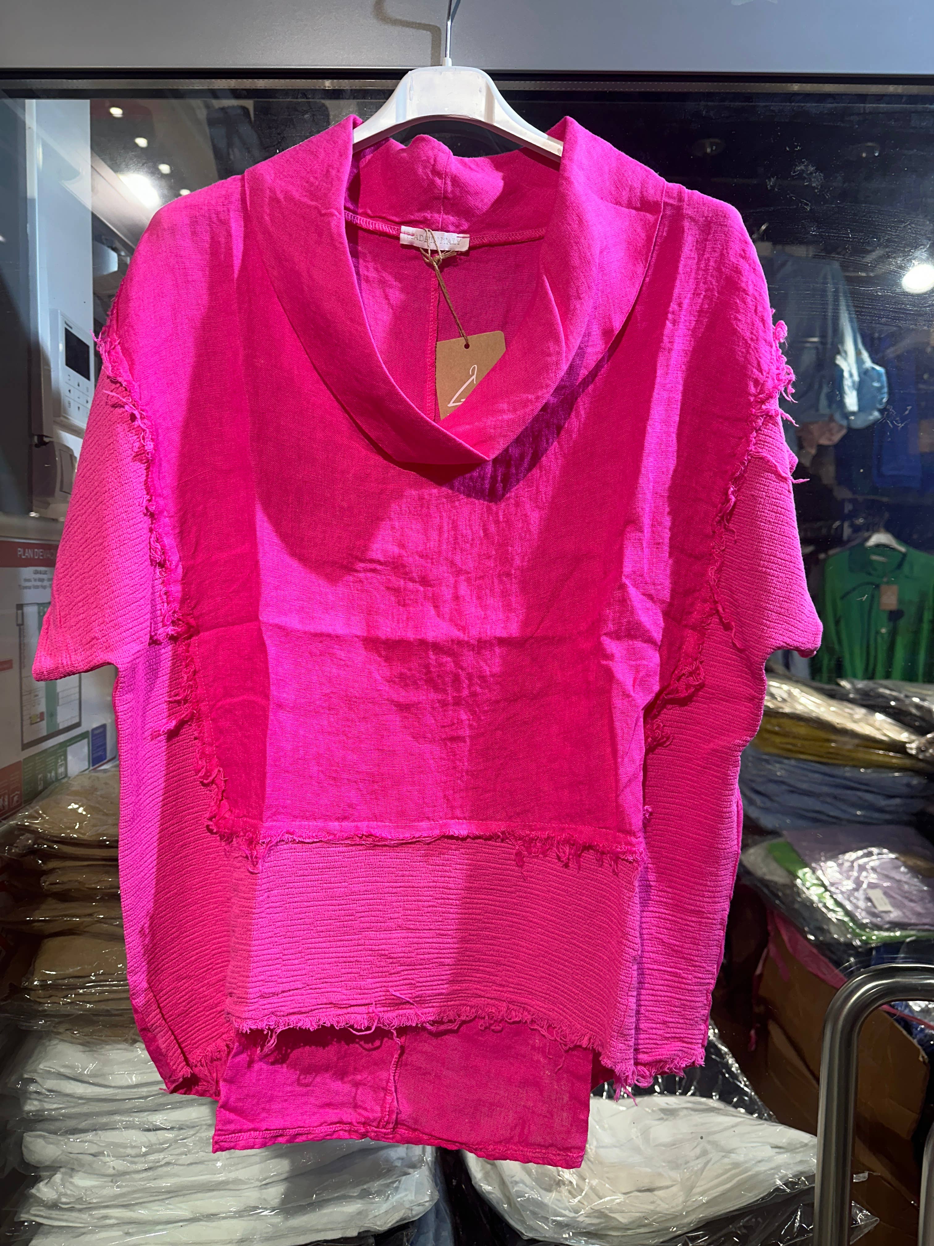 LÉA & LUC – Großhandel Bluse – Damen – 100 % Leinenbluse REF. 462324