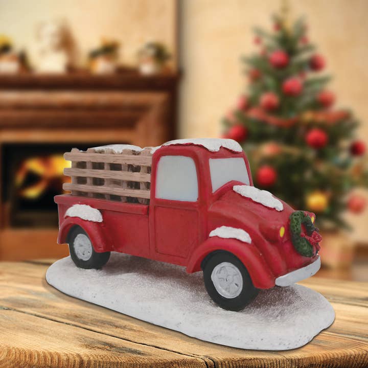 Christmas Village - Red Truck for wholesale by Forever Gifts Inc.