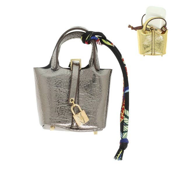 anbfashion - Wholesale Keychain - Unisex - Mini Leather Purse Earbud Case KBAG12476