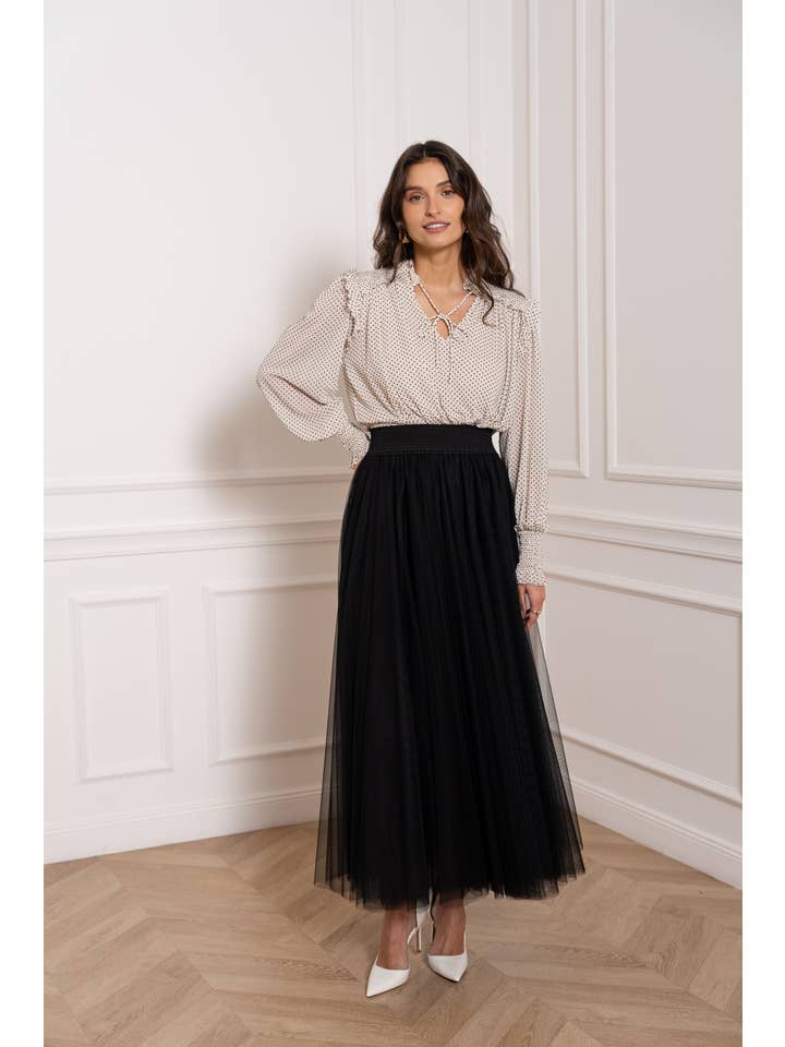 CHOKLATE PARIS - Wholesale Skirt - Women's - Maria tulle maxi length skirt - CK08365