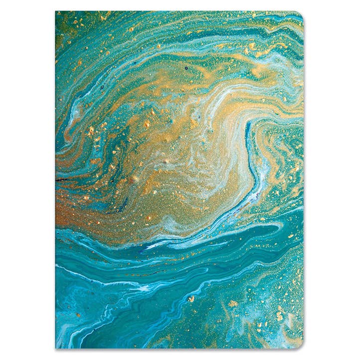 Paper House Productions - Wholesale Journal/Diary - Teal Marble Softcover Journal