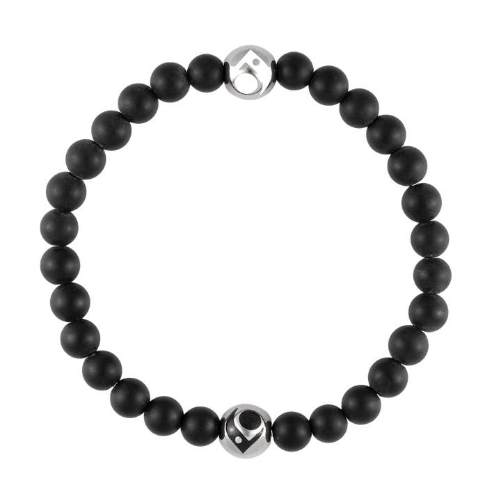 Lokai - Vente Bracelet de perles - Lokai en onyx mat