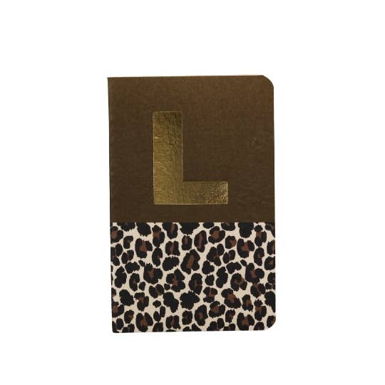 Leopard notebook L - forest green for wholesale by Love Explorers