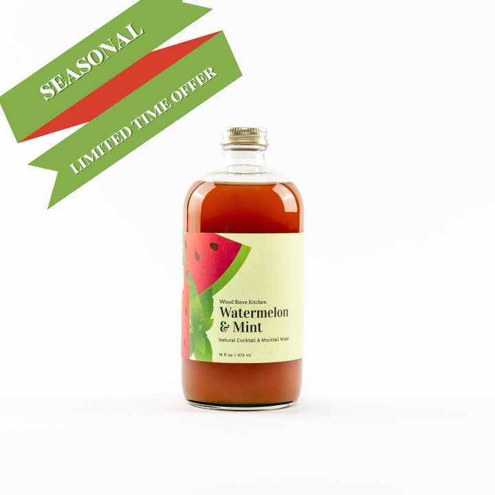 Watermelon & Mint Cocktail Mixer & Mocktail Mixer, 16 fl oz for wholesale by Wood Stove Kitchen