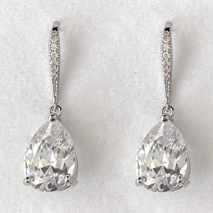 Ava Teardrop Earrings for wholesale by Amandine Jewelry