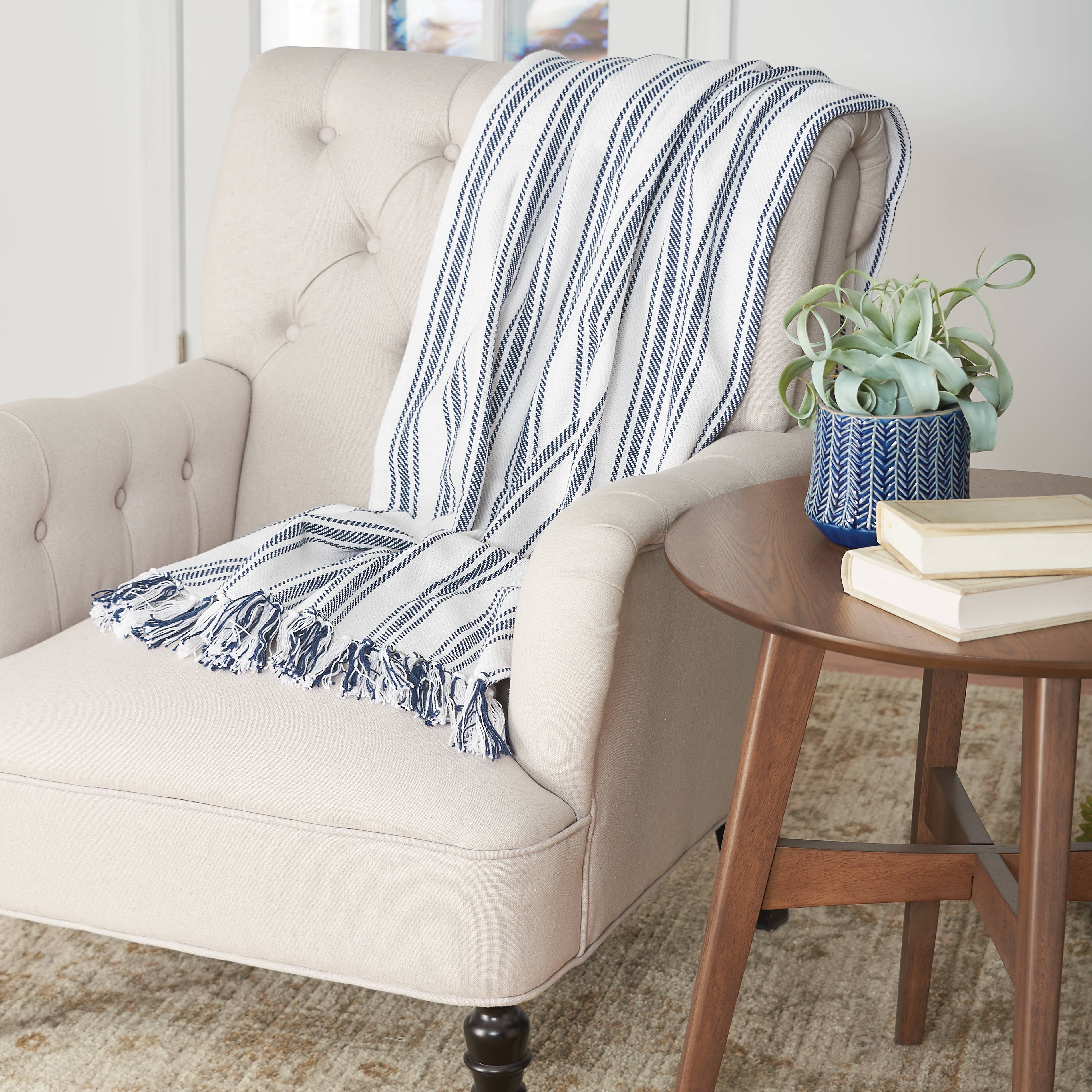 C&F Home - Wholesale Throw Blanket - Ticking Stripe Throw Blanket2