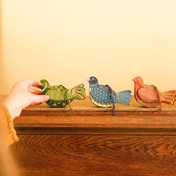 East End Press – wholesale Prydnad – Partridge skärmtryckt bräddekoration5