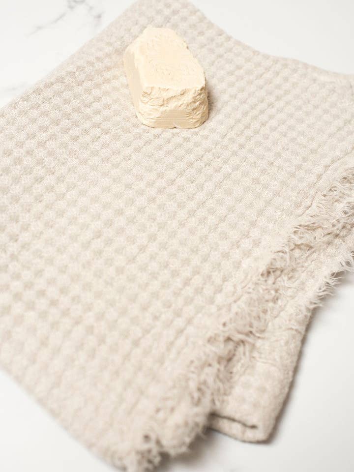 Gant de toilette en lin Hampton - Disponible en 10 couleurs pour la vente par Linen Way Inc.