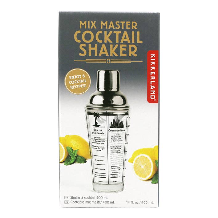Mix Master Cocktail Shaker 16OZ for wholesale by Kikkerland Design Inc