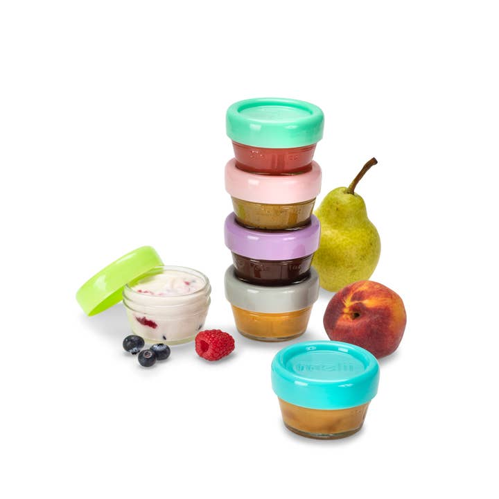 melii - Wholesale Food Storage Container - Glass Baby Food Freezer Jars