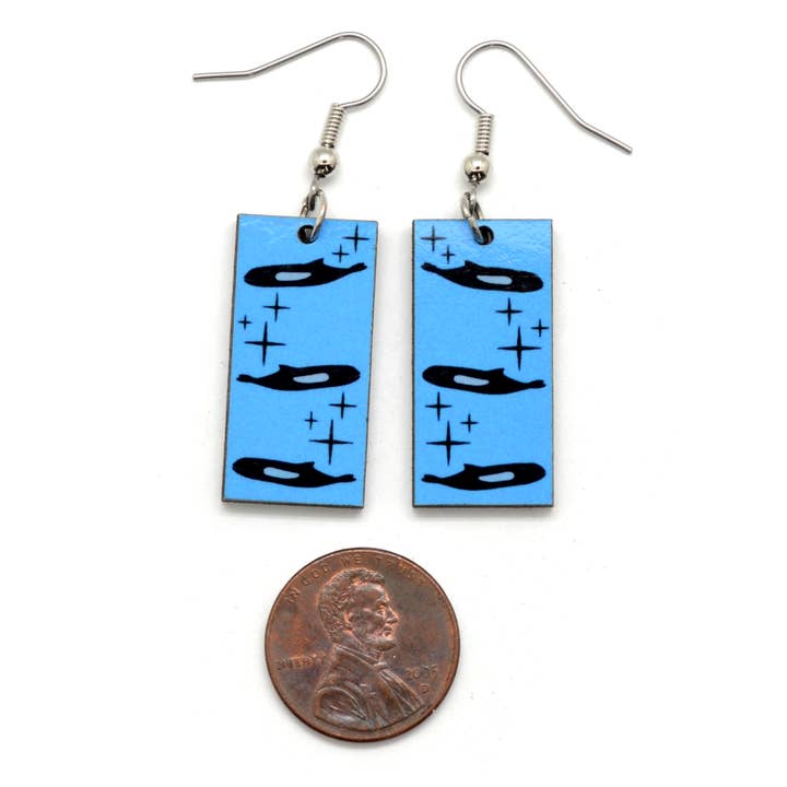 Dunitz & Company - Wholesale Dangle Earrings - Mid Century Modern Fish Dangle Earrings - Ships Assorted