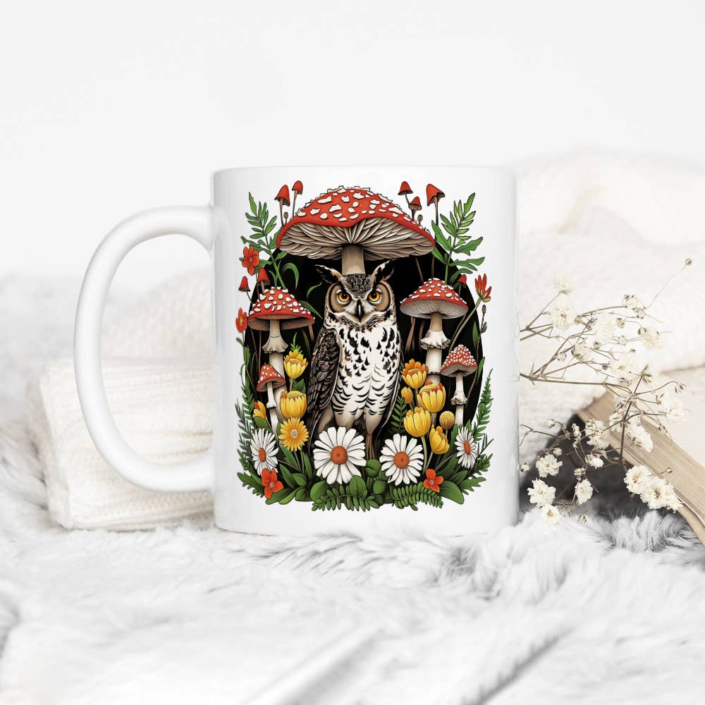 Loftipop - Wholesale Coffee Mug - Woodland Forest Owl Coffee Mug, Whimsical Cottagecore Gifts2