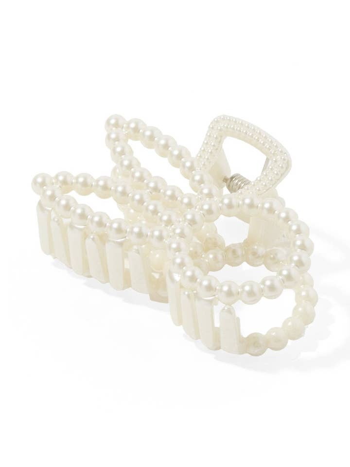 Hair Clip - Paris Pearl Bunny for wholesale by LINNY CO