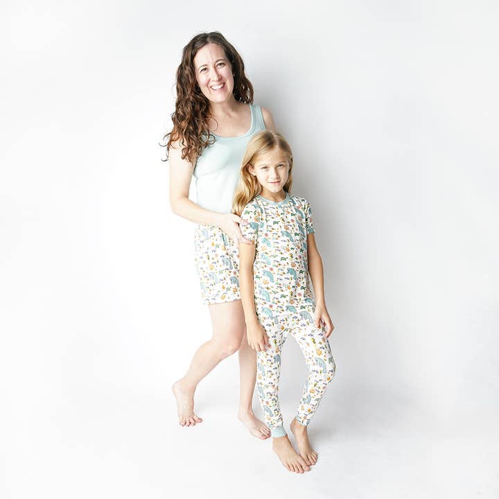 Emerson and Friends - Wholesale Sleepwear Top - Women's - Blue Surf Adult Women's Bamboo Pajama Sleep Tank