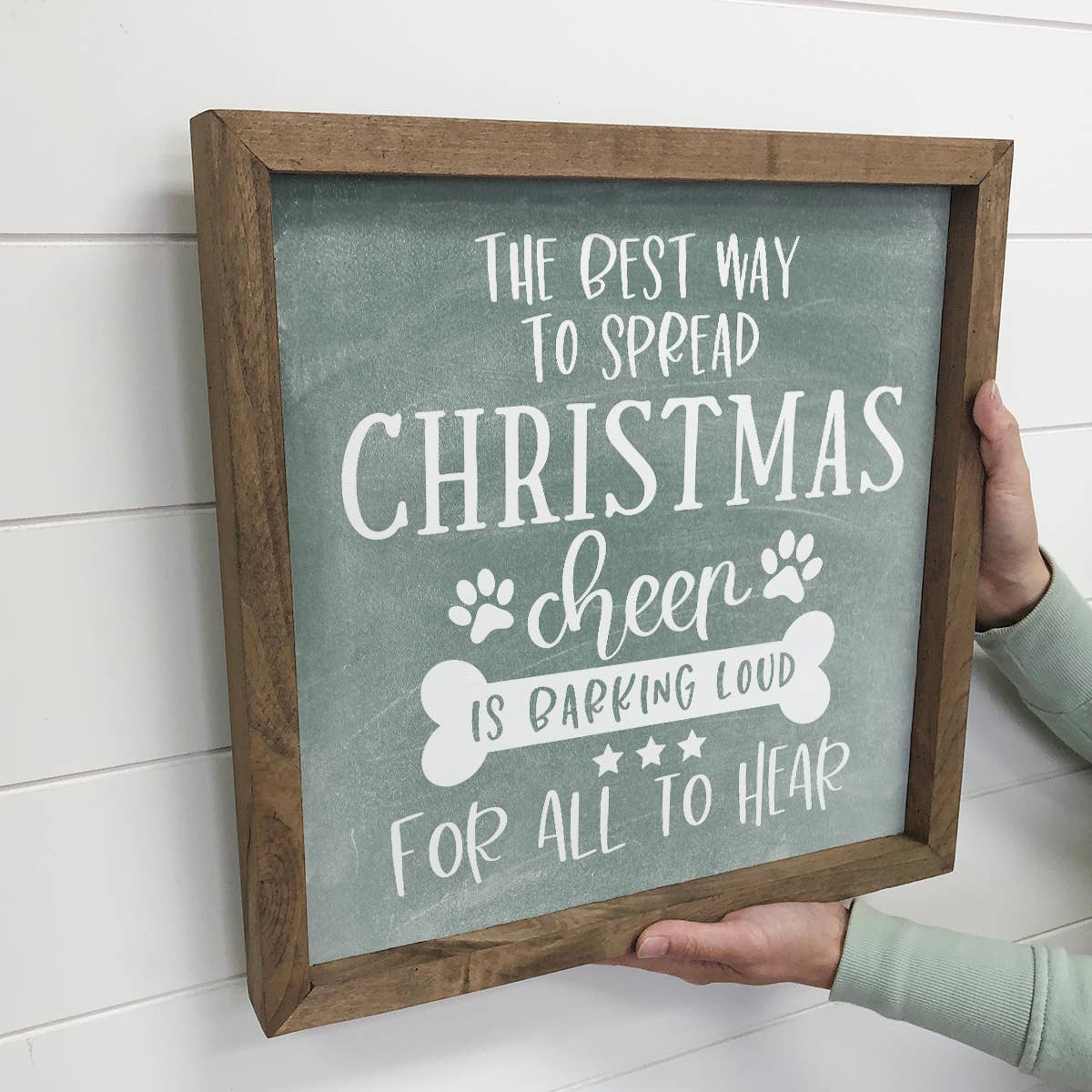 Hangout Home - Wholesale Sign - Barking Loud for All to Hear - Funny Dog Holiday Sign2