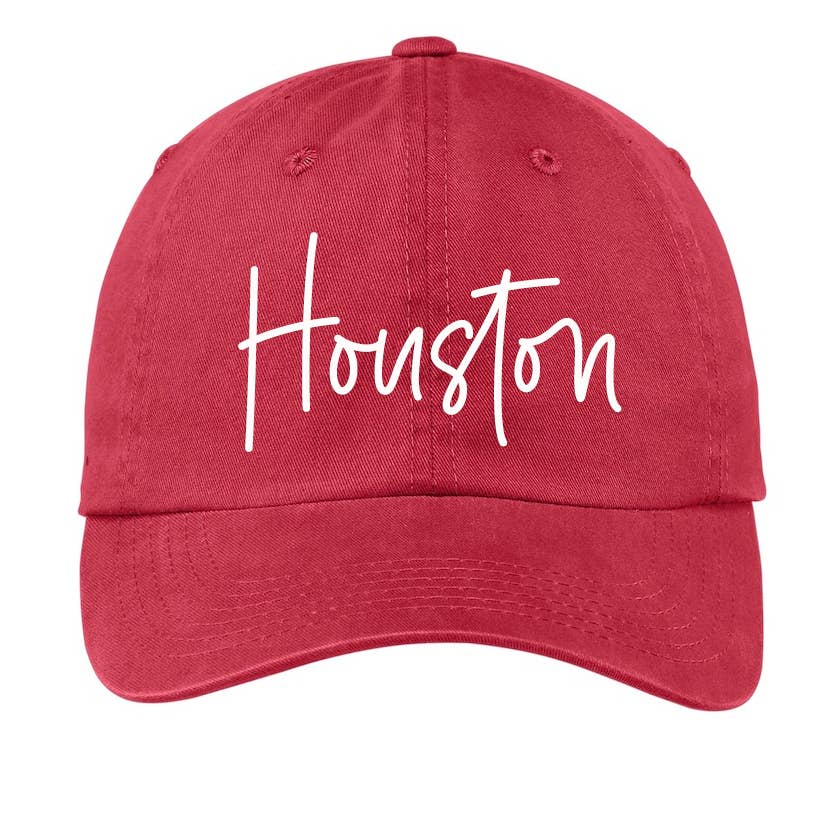 Frankie Jean - Wholesale Baseball Cap - Unisex - Houston Cursive Baseball Cap V17