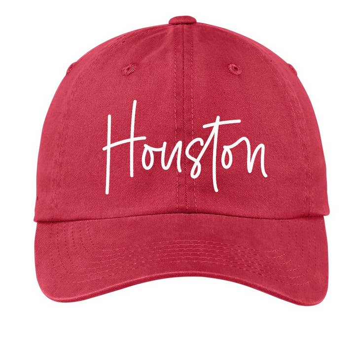 Frankie Jean - Wholesale Baseball Cap - Unisex - Houston Cursive Baseball Cap V17