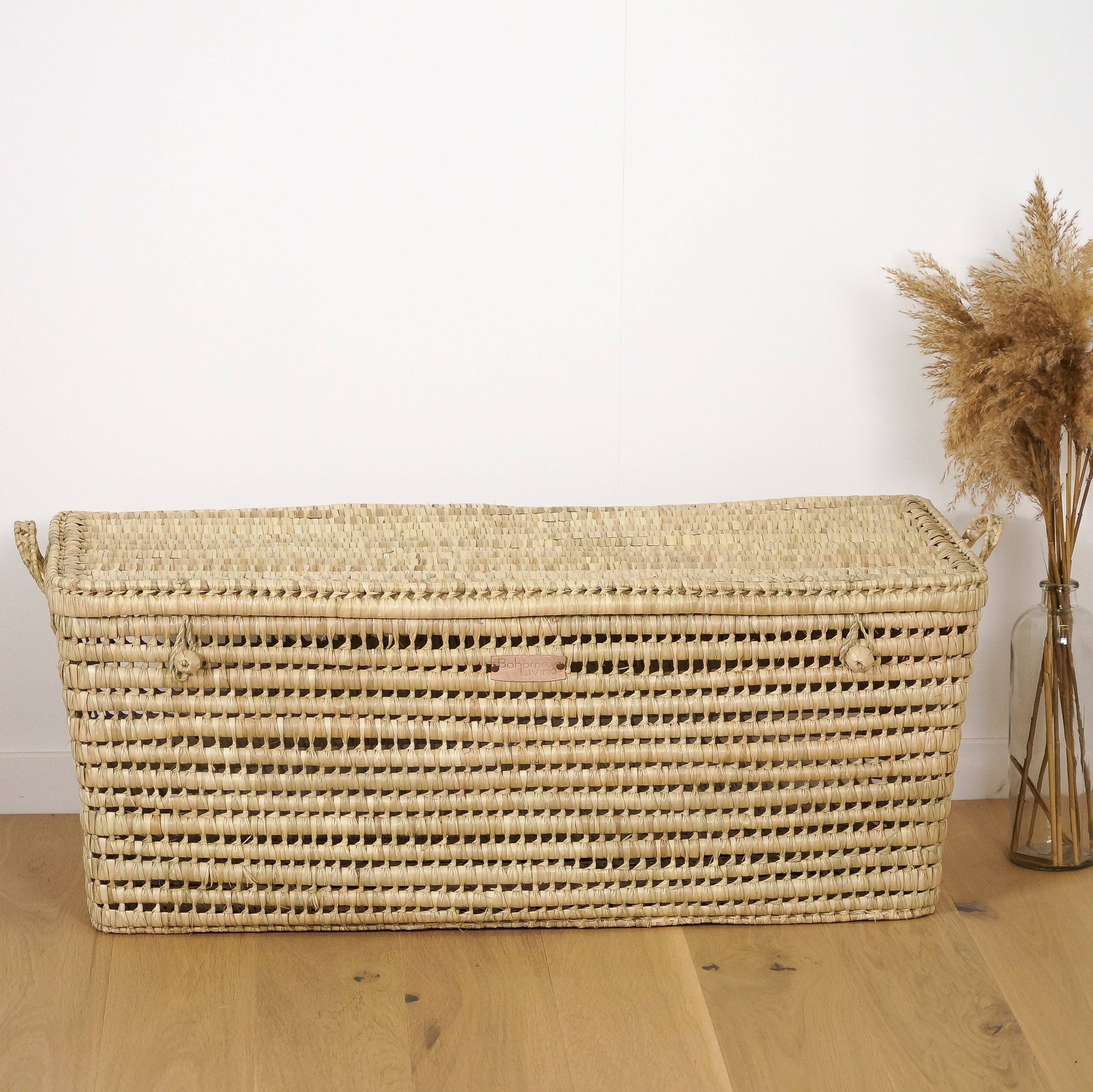 Bohome Living - Wholesale Basket - Palm leaf storage chest 100cm2