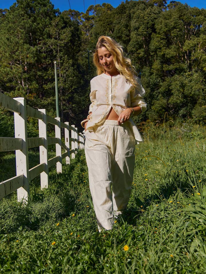 Naudic - Wholesale Pants – Women's - Pant Suit Aari Lurex7