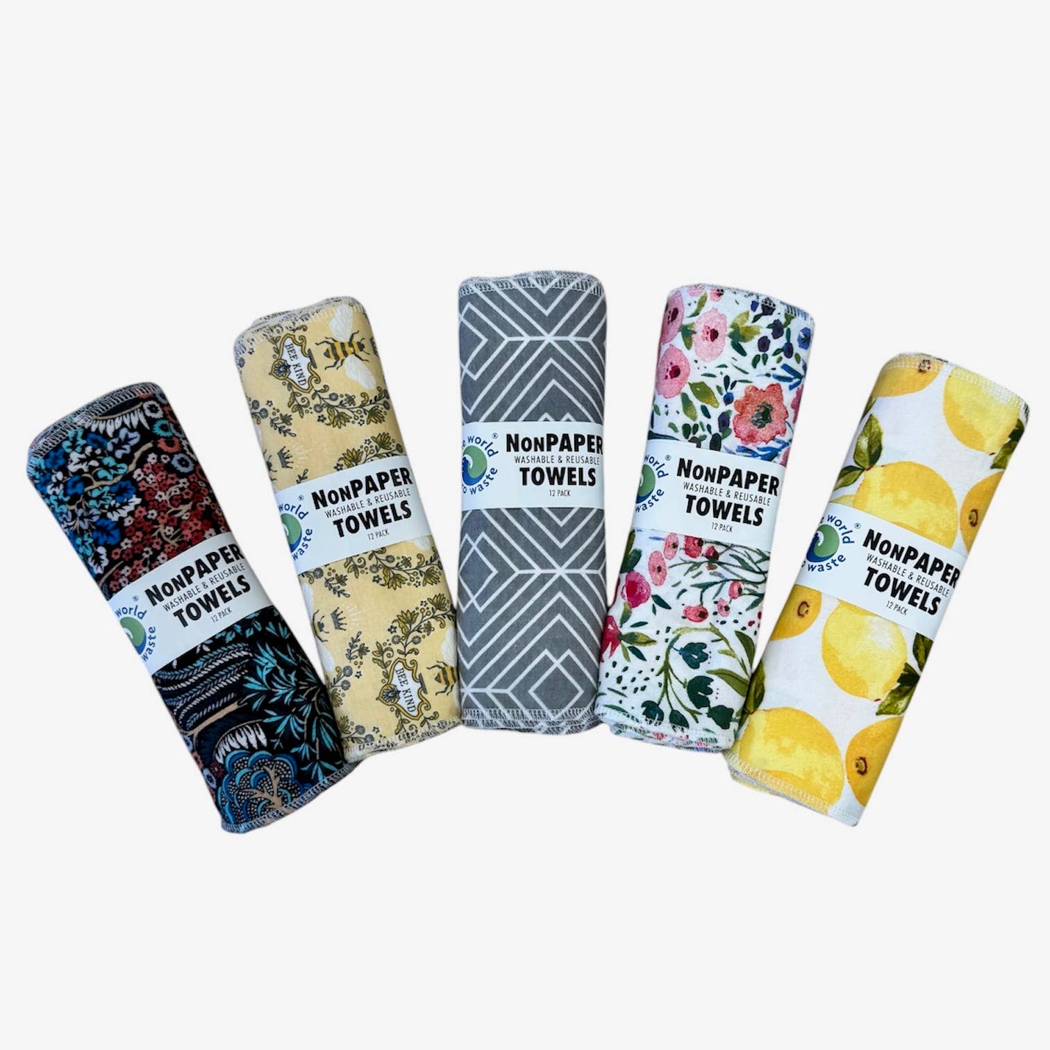 One World Zero Waste - Vente Torchon - Serviettes NonPapier - assortiment mixte4