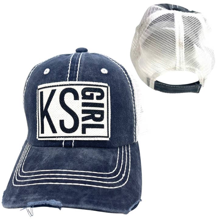 dkhandmade - Wholesale Ponytail Cap - Women's - KANSAS GIRL HATS10