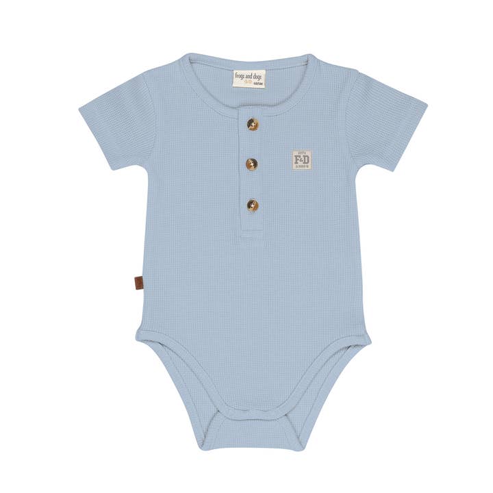 Waffle Romper All Collection SS Kids | Forever Blue for wholesale by Frogs & Dogs