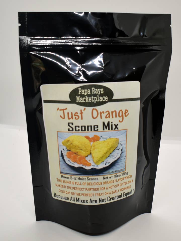 'Just' Orange Scone Mix for wholesale by Papa Ray's Marketplace