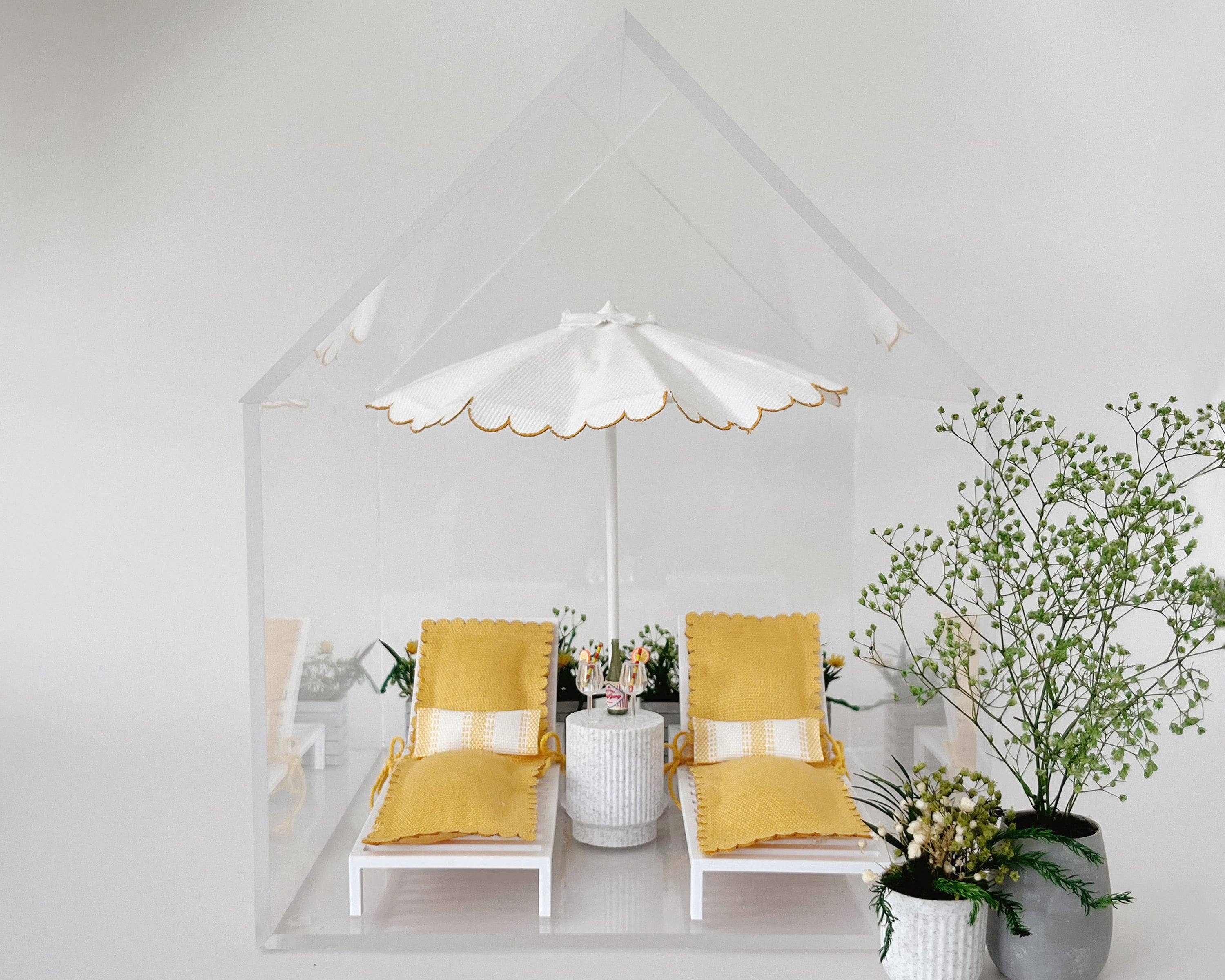 Miniette - Wholesale Doll Accessory Kit - Kids - Clear Acrylic Miniature House Display Case6