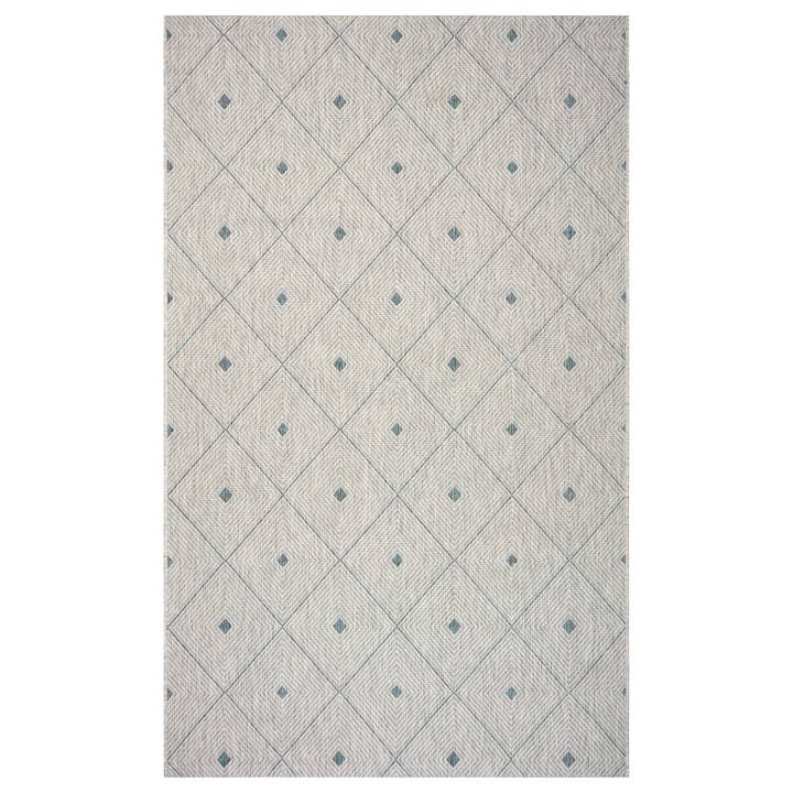 Sylvestra Diamonds Blue/Gray Indoor/Outdoor Area Rug for wholesale by LR Home