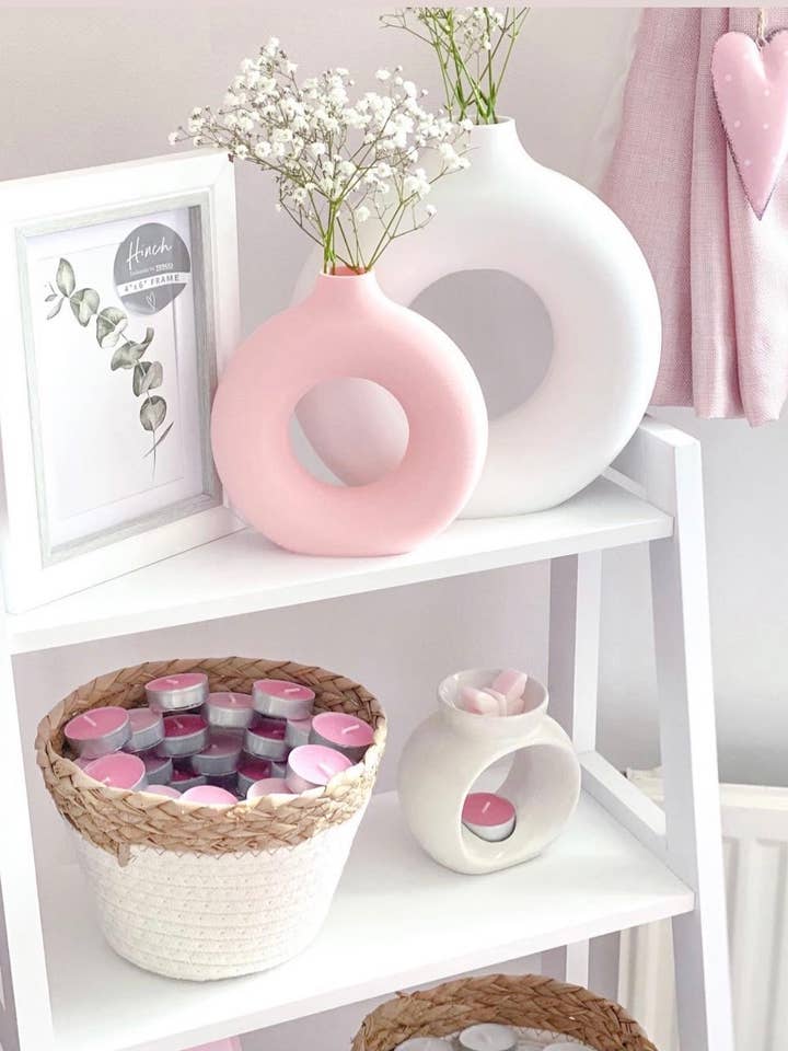 Small Donut Vase | Nordic | Flat Vase | Minimalist | Dried for wholesale by NewChapterNewHome