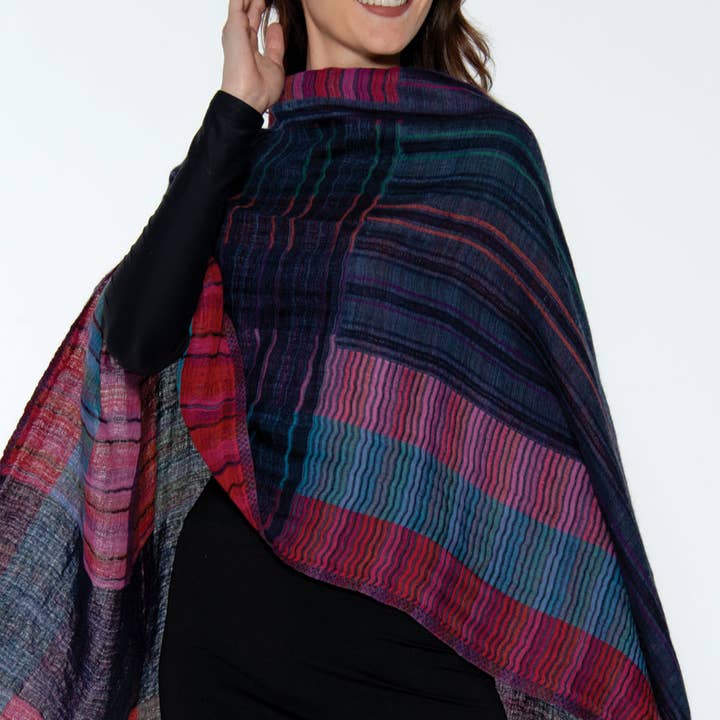 Sevya Handmade - Wholesale Wrap - Women's - Kalya Wool & Cotton Shawl4