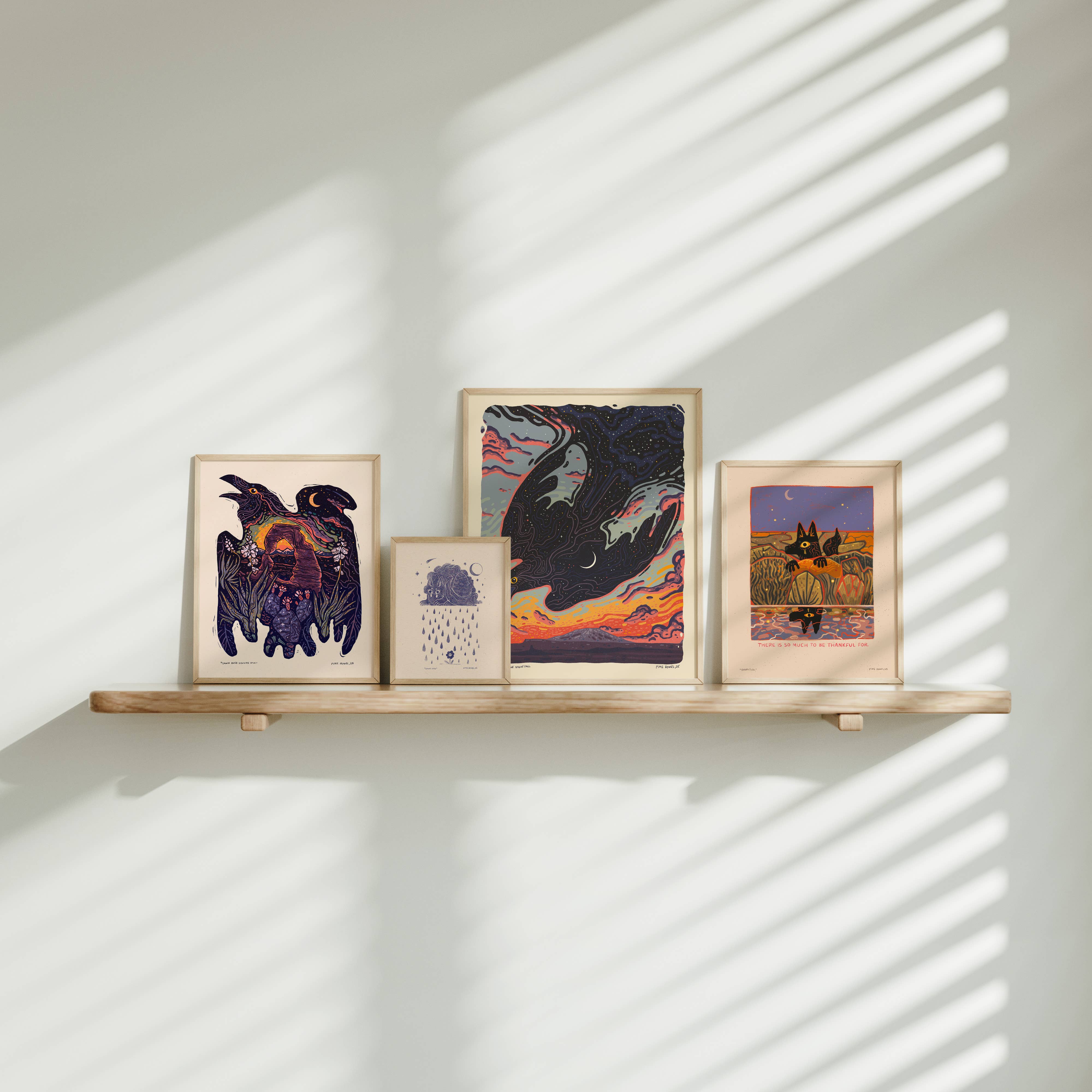 Pine Bones - Wholesale Art Print - Raven Delicate Arch - 8x10 Nature Wilderness Art Print 2