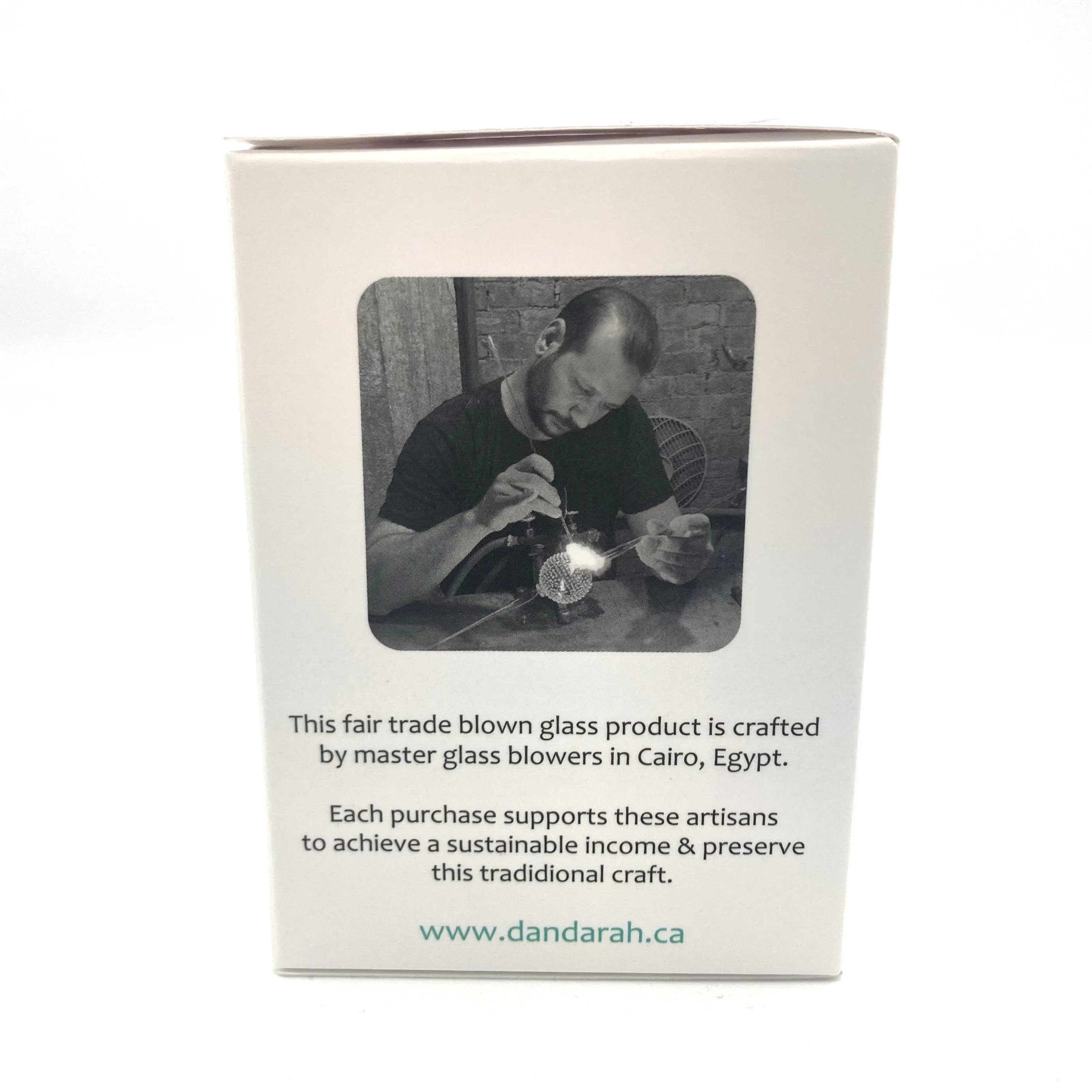 Dandarah - Vente Objets de décoration - Ornement en verre soufflé - Fleurs bleues7