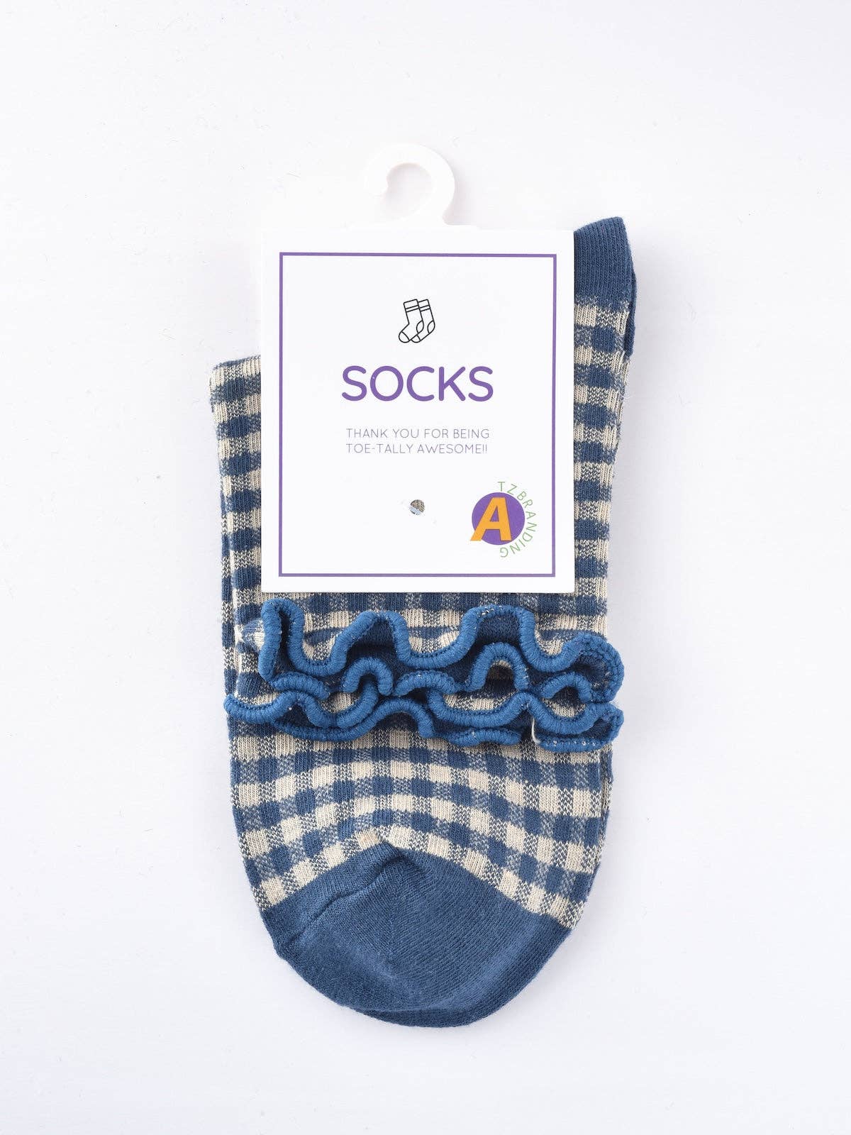 Funkyrel® Atzbranding Limited - Wholesale Socks - Women's - Rufia - Colorful Check Pattern Lace Socks1