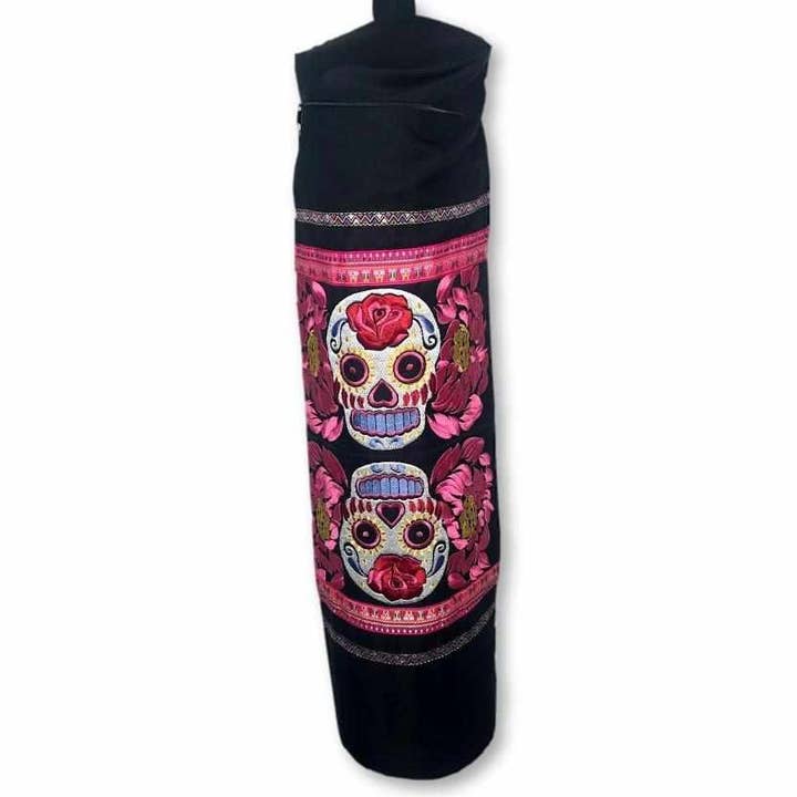Sugar Skull Embroidered Yoga Bag | Limited Edition - Thailan for wholesale by Lumily